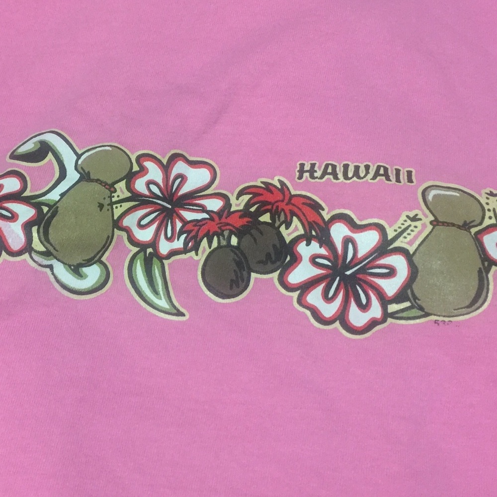 Pink T-shirt from Hawaii, Child size Small